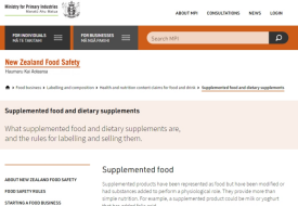 新西蘭膳食補充劑:新西蘭保健品進口合規(guī)準入成分清單