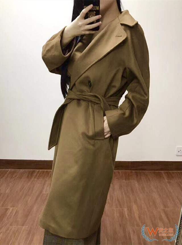 意大利WEEKEND MAX MARA RESINA 羊毛大衣焦糖色42--貨之家